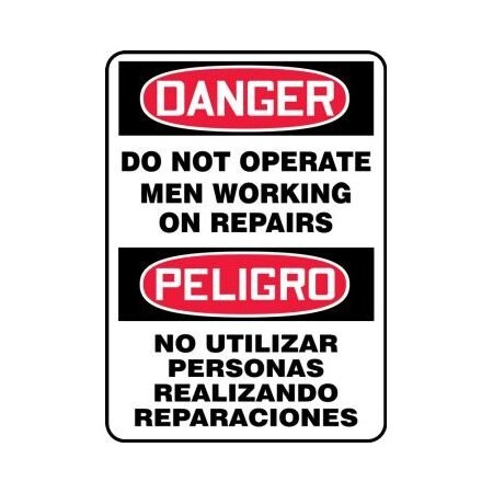BILINGUAL Safety Sign  SPANISH SBMEQM209VS